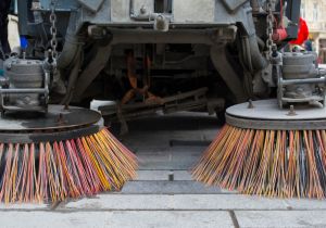 Power sweeping a pathway